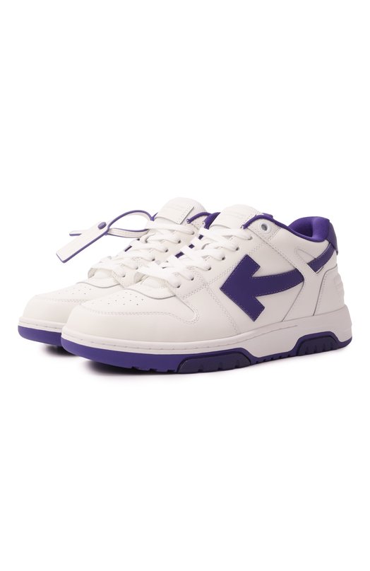 Кожаные кеды Out of Office Off-White 0MIA189S25LEA001 Белый 0MIA189S25LEA001