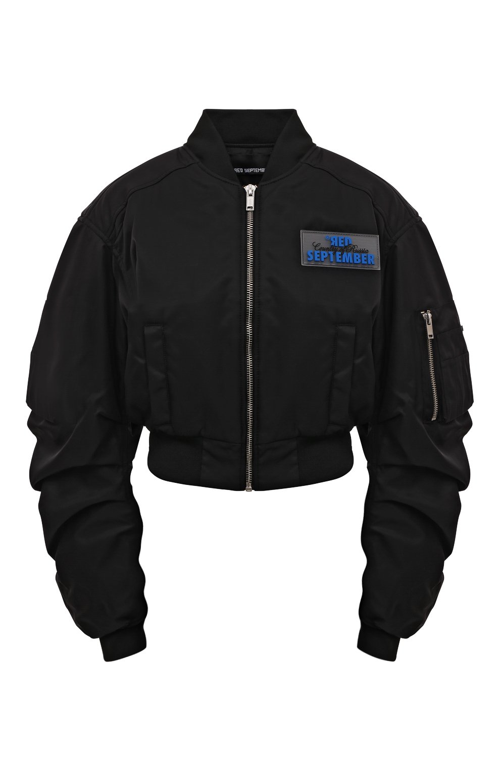 Бомбер RED SEPTEMBER черного цвета по цене 62990 руб., арт. RSFW23-W15.1, фото 1 Бомбер RED SEPTEMBER, арт. RSFW23-W15.1, фото 1