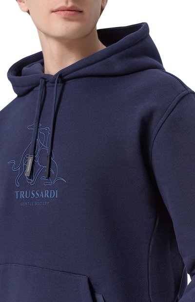 Хлопковое худи TRUSSARDI, арт. G8218000117N, фото 5