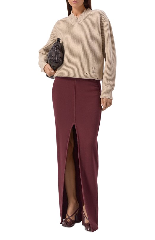 Хлопковая юбка DRKSHDW DS02E7333/FSL Бордовый  DS02E7333/FSL Фото 2