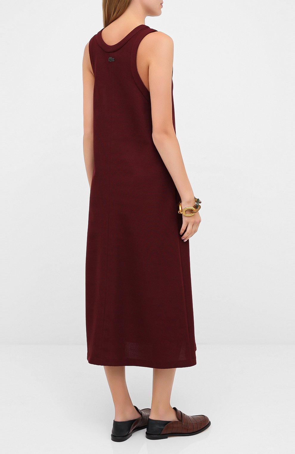 Платье-миди LACOSTE бордового цвета по цене 52860 руб., арт. EF8138, фото 4 Платье-миди LACOSTE, арт. EF8138, фото 4