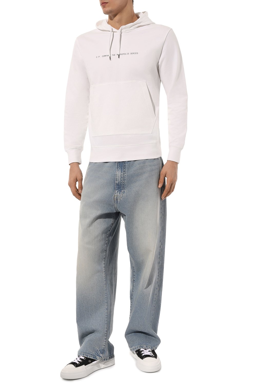 Хлопковое худи C.P. COMPANY, арт. 16CLSS041A006452W, фото 2