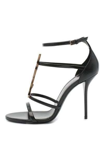 Кожаные босоножки cassandra SAINT LAURENT, арт. 630109/1Q0TT, фото 4