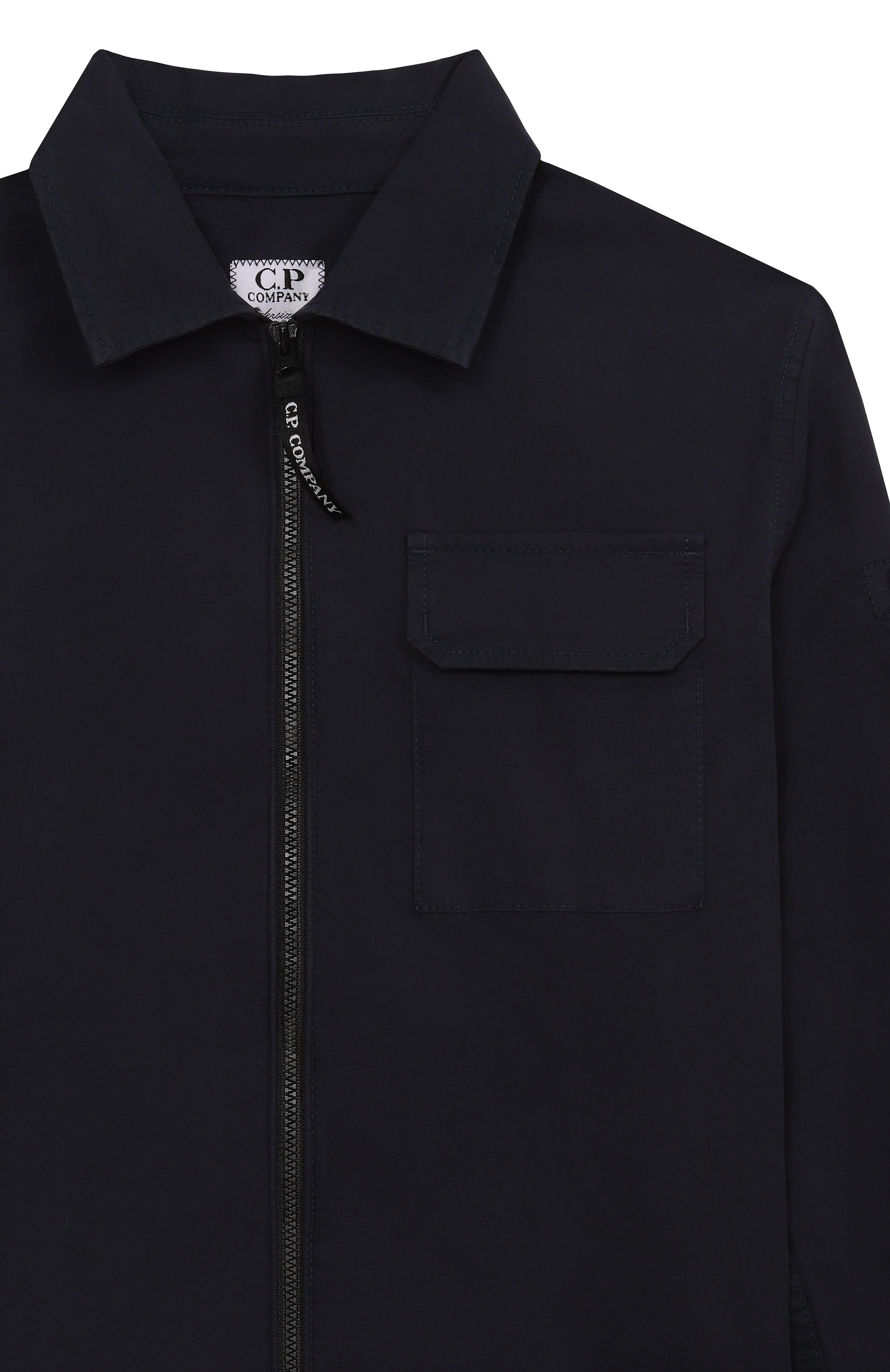 Хлопковая куртка-рубашка C.P. COMPANY темно-синего цвета по цене 27750 руб., арт. C0C007/L0C05_001, фото 3 Хлопковая куртка-рубашка C.P. COMPANY, арт. C0C007/L0C05_001, фото 3