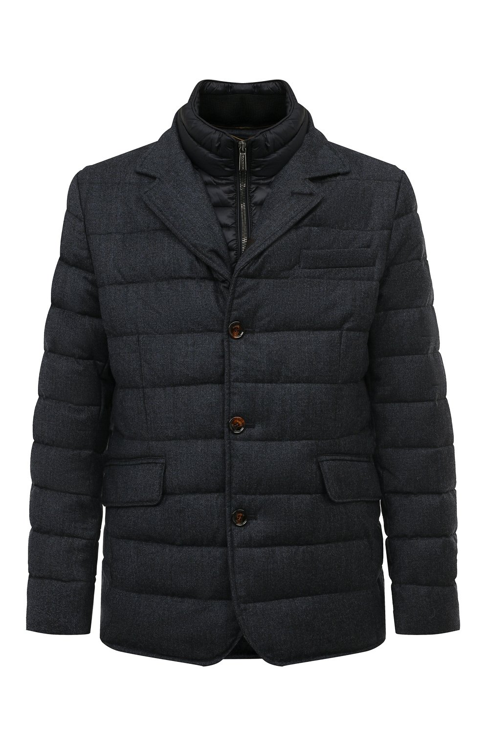 Пуховая куртка nomos-ff MOORER синего цвета по цене 205500 руб., арт. S0M0-FF_SET, фото 1 Пуховая куртка nomos-ff MOORER, арт. S0M0-FF_SET, фото 1