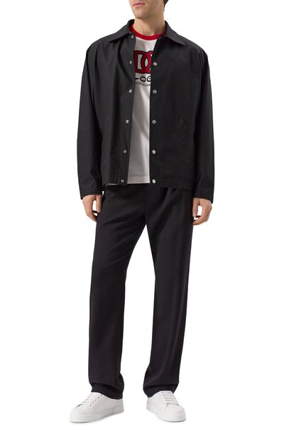 Кожаные кеды portofino DOLCE & GABBANA, арт. CS2277/AV066, фото 2