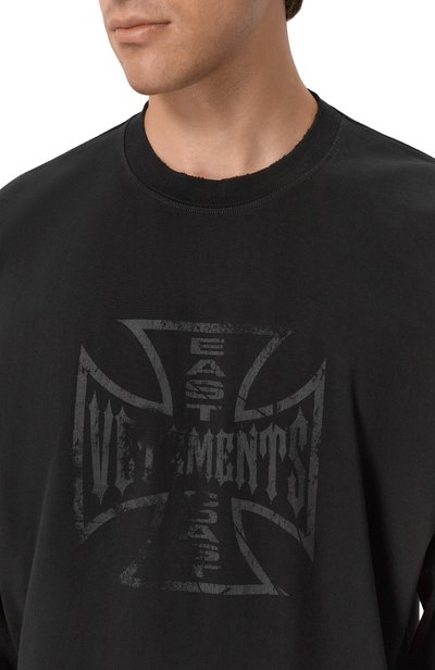 Хлопковый лонгслив VETEMENTS, арт. MH27LS212B, фото 5