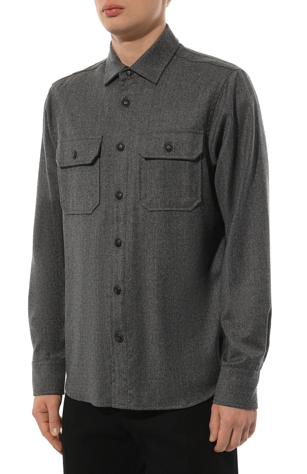 Шерстяная рубашка CAPOBIANCO, арт. 15M501.FL00., фото 3
