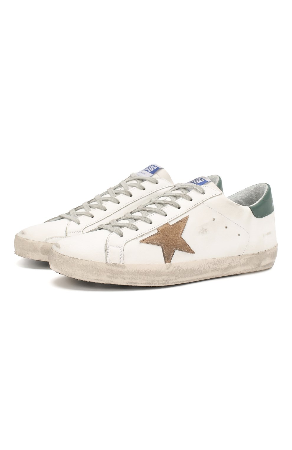 Кожаные кеды superstar GOLDEN GOOSE DELUXE BRAND, арт. G36MS590.T82, фото 1