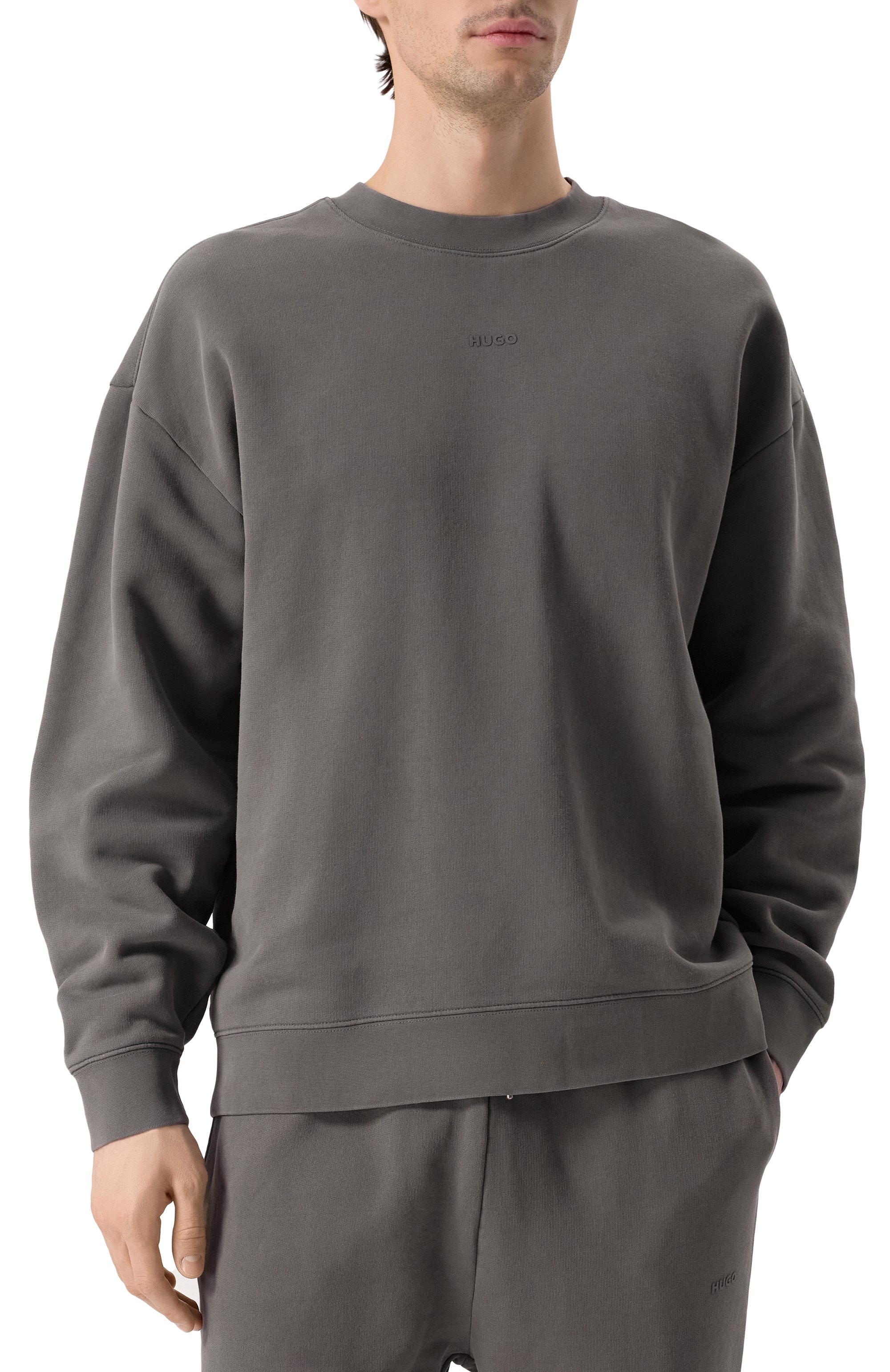 Хлопковый свитшот HUGO, арт. 50540920, фото 3