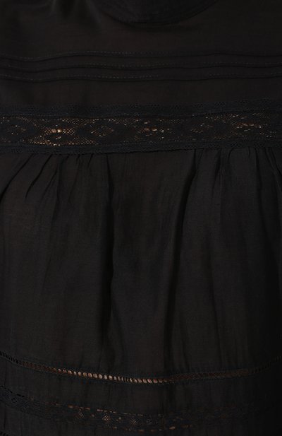 Хлопковая блузка ZADIG AND VOLTAIRE черного цвета по цене 24800 руб., арт. SHCA3502F, фото 5 Хлопковая блузка ZADIG AND VOLTAIRE, арт. SHCA3502F, фото 5