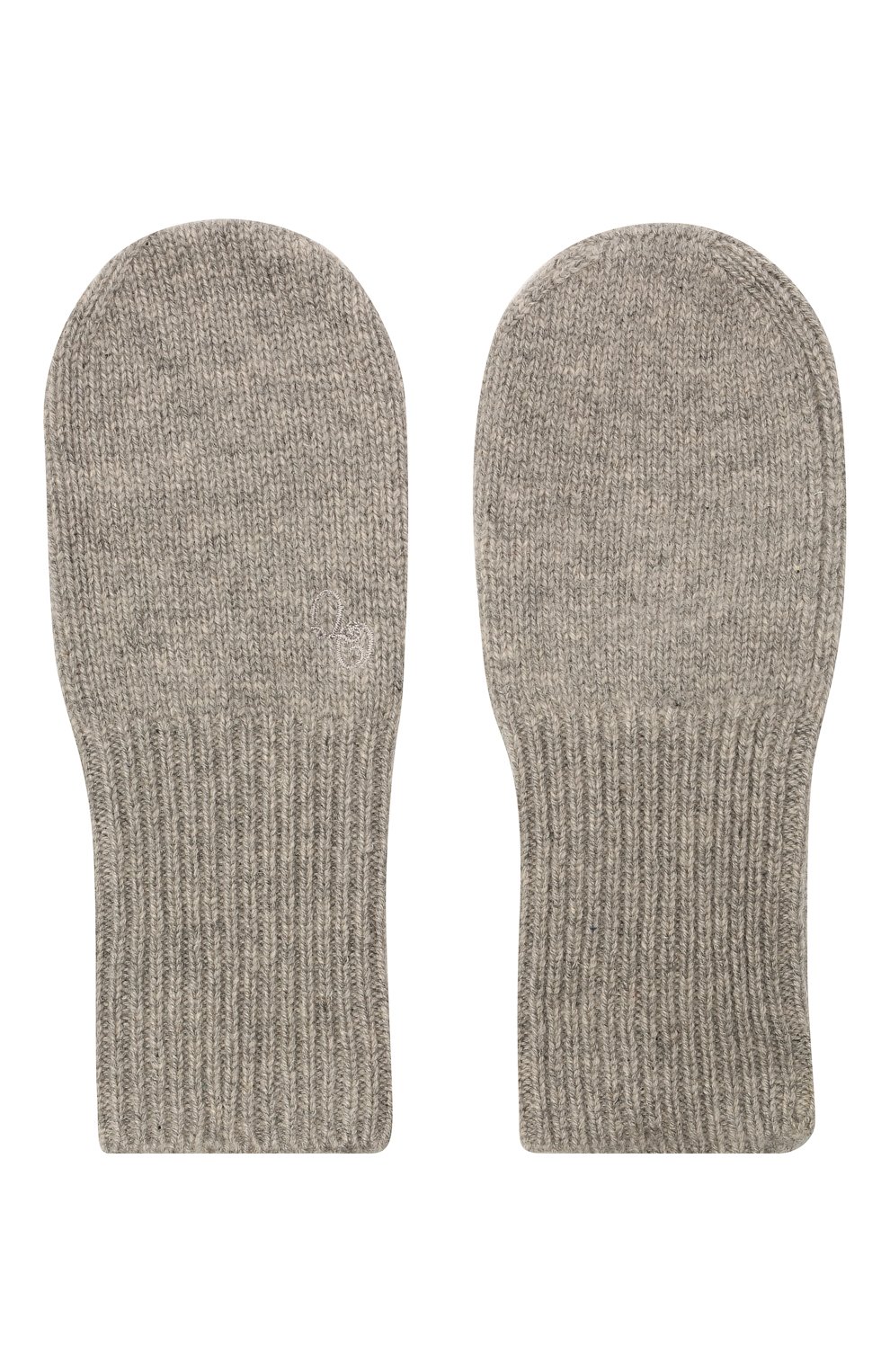 Кашемировые варежки OSCAR ET VALENTINE серого цвета по цене 4500 руб., арт. MOU01withoutthumbS, фото 2 Кашемировые варежки OSCAR ET VALENTINE, арт. MOU01withoutthumbS, фото 2
