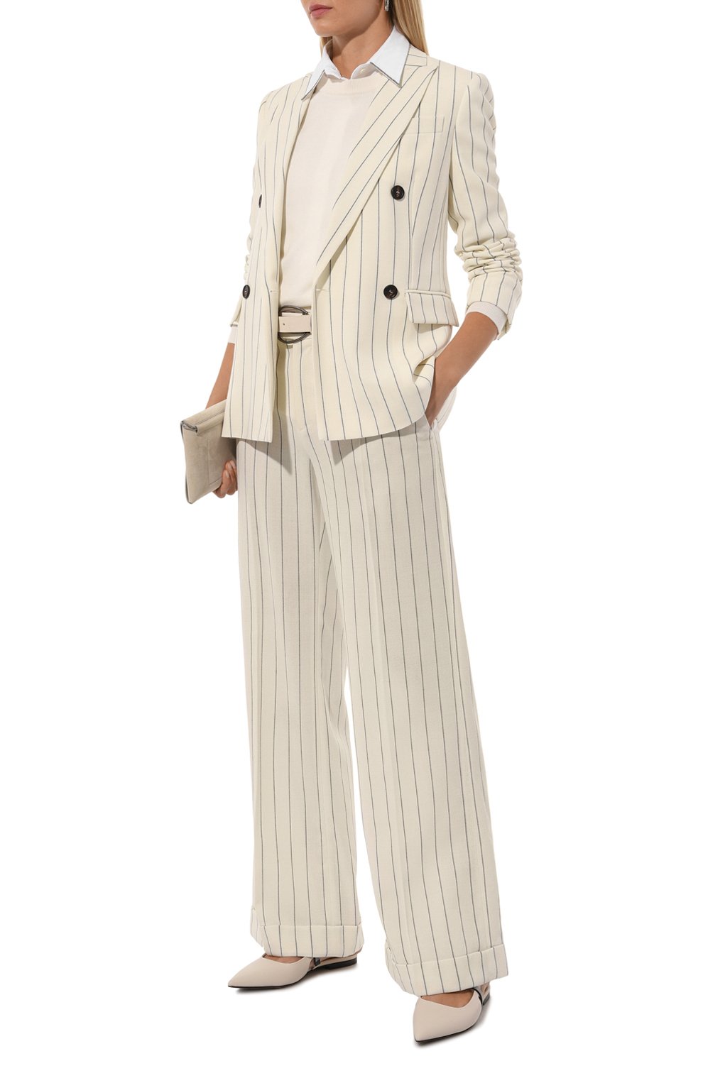 Шерстяные брюки BRUNELLO CUCINELLI, арт. MP585P8492, фото 2