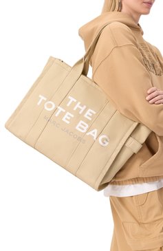 Женская сумка the tote bag large MARC JACOBS (THE) бежевого цвета, арт. M0016156 | Фото 2 (Материал: Текстиль; Размер: large; Сумки-технические: Сумки-шопперы)