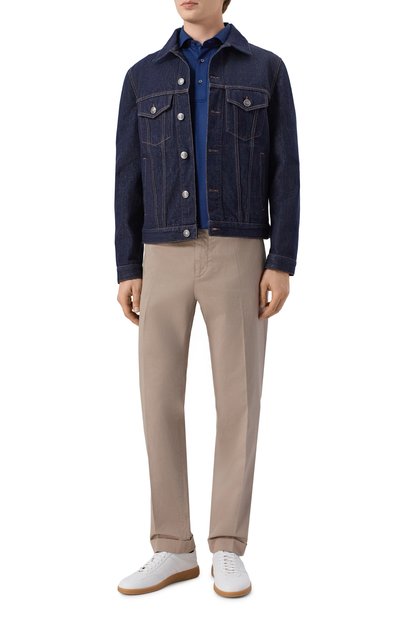 Хлопковое поло MVST темно-синего цвета по цене 57900 руб., арт. M26.CSM.H402/1626, фото 2 Хлопковое поло MVST, арт. M26.CSM.H402/1626, фото 2