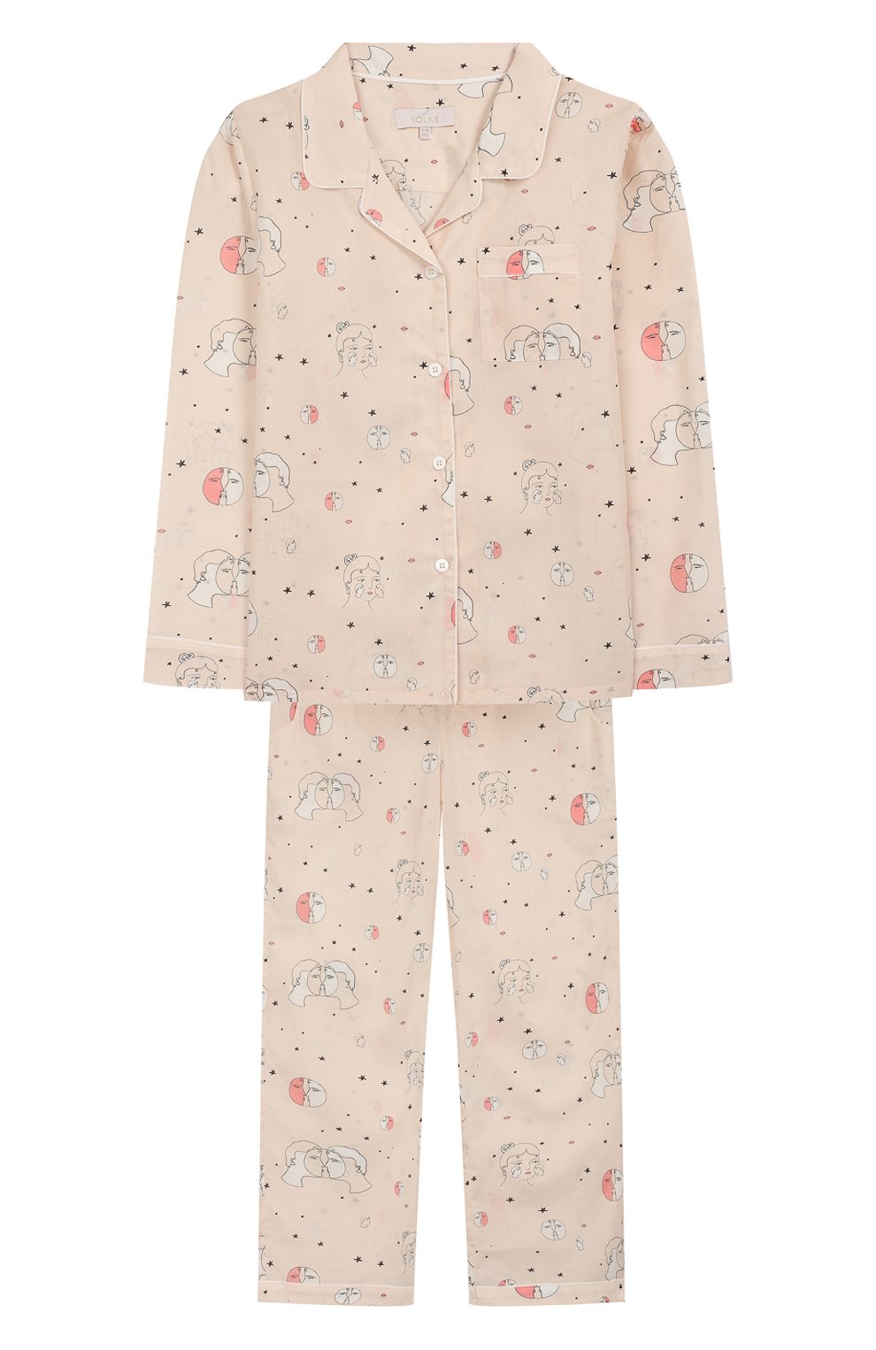 Хлопковая пижама LITTLE YOLKE, арт. AW19-12C-TL-PP/9-12Y, фото 1