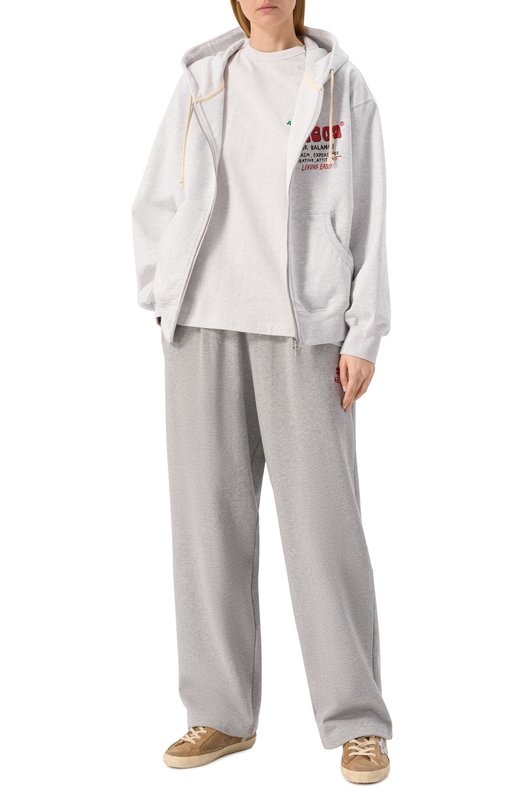 Хлопковая футболка AECA WHITE AWCMSSBDTTSST010C0.LIGHT GREY (M) Серый  AWCMSSBDTTSST010C0.LIGHT GREY (M) Фото 2