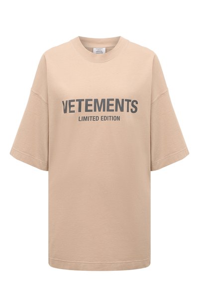 Хлопковая футболка VETEMENTS, арт. UE63TR680X