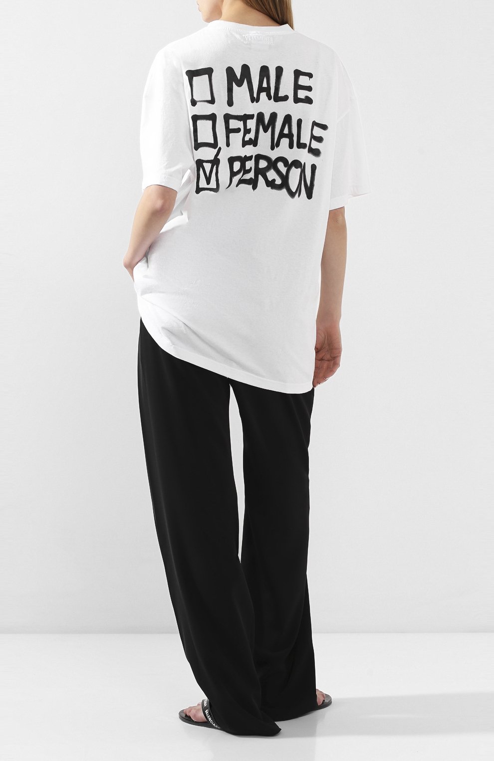 Хлопковая футболка VETEMENTS, арт. UAH21TR513 1600/W, фото 2
