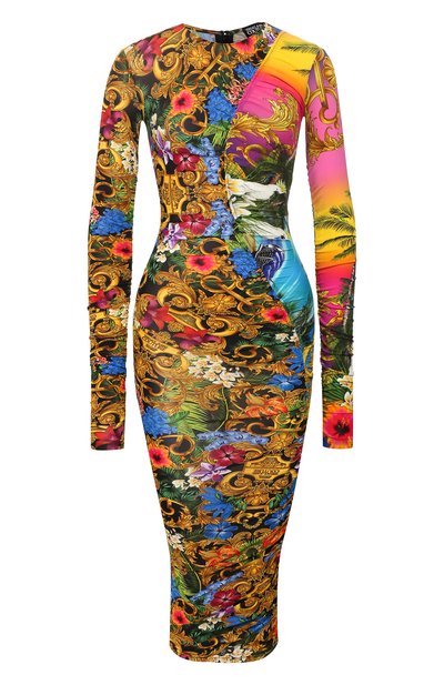 Женское платье из вискозы VERSACE JEANS COUTURE, арт. D2HVA450-VDP904/S0644