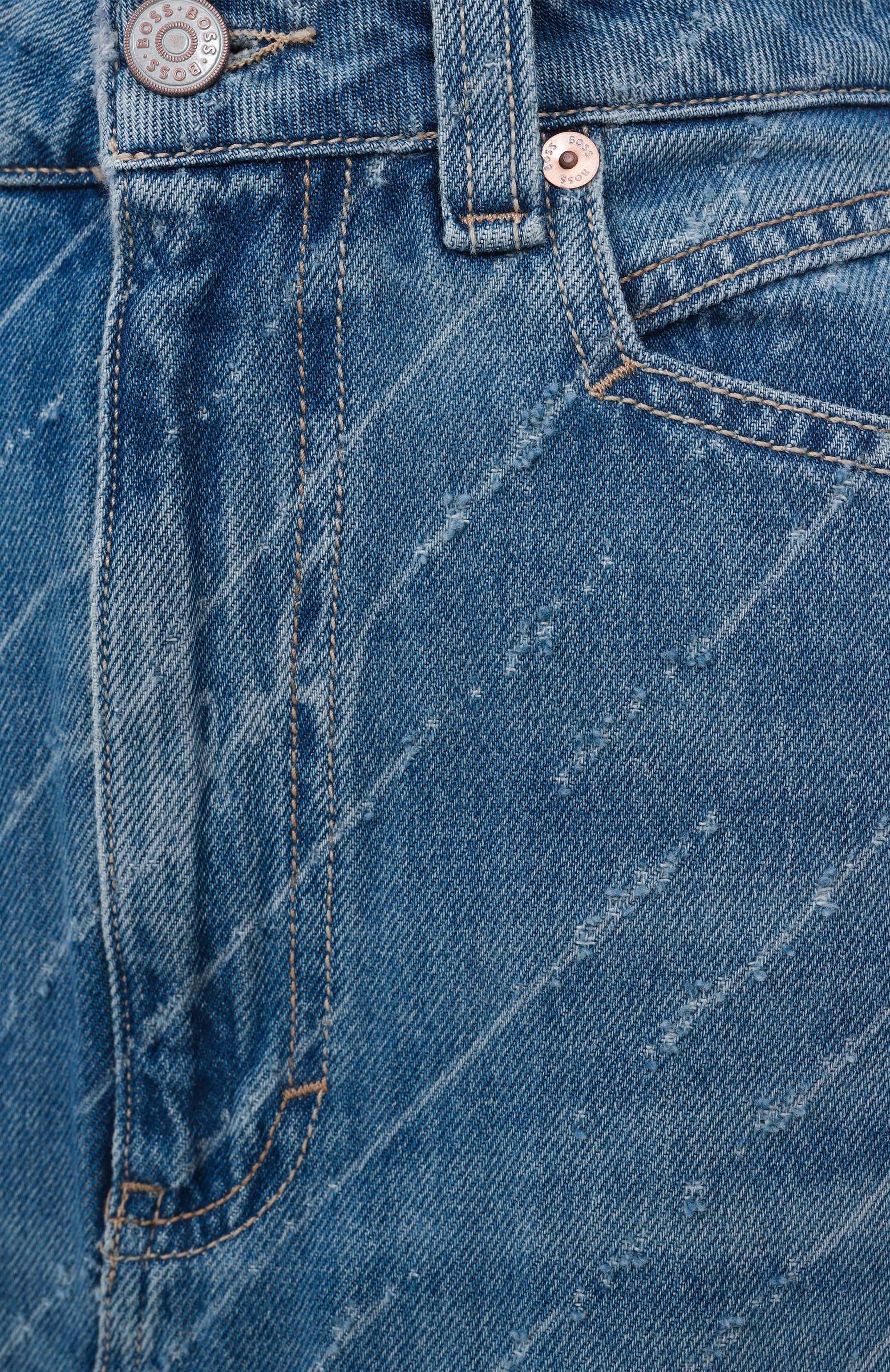 Джинсовая юбка BOSS ORANGE синего цвета по цене 21550 руб., арт. 50542445, фото 6 Джинсовая юбка BOSS ORANGE, арт. 50542445, фото 6