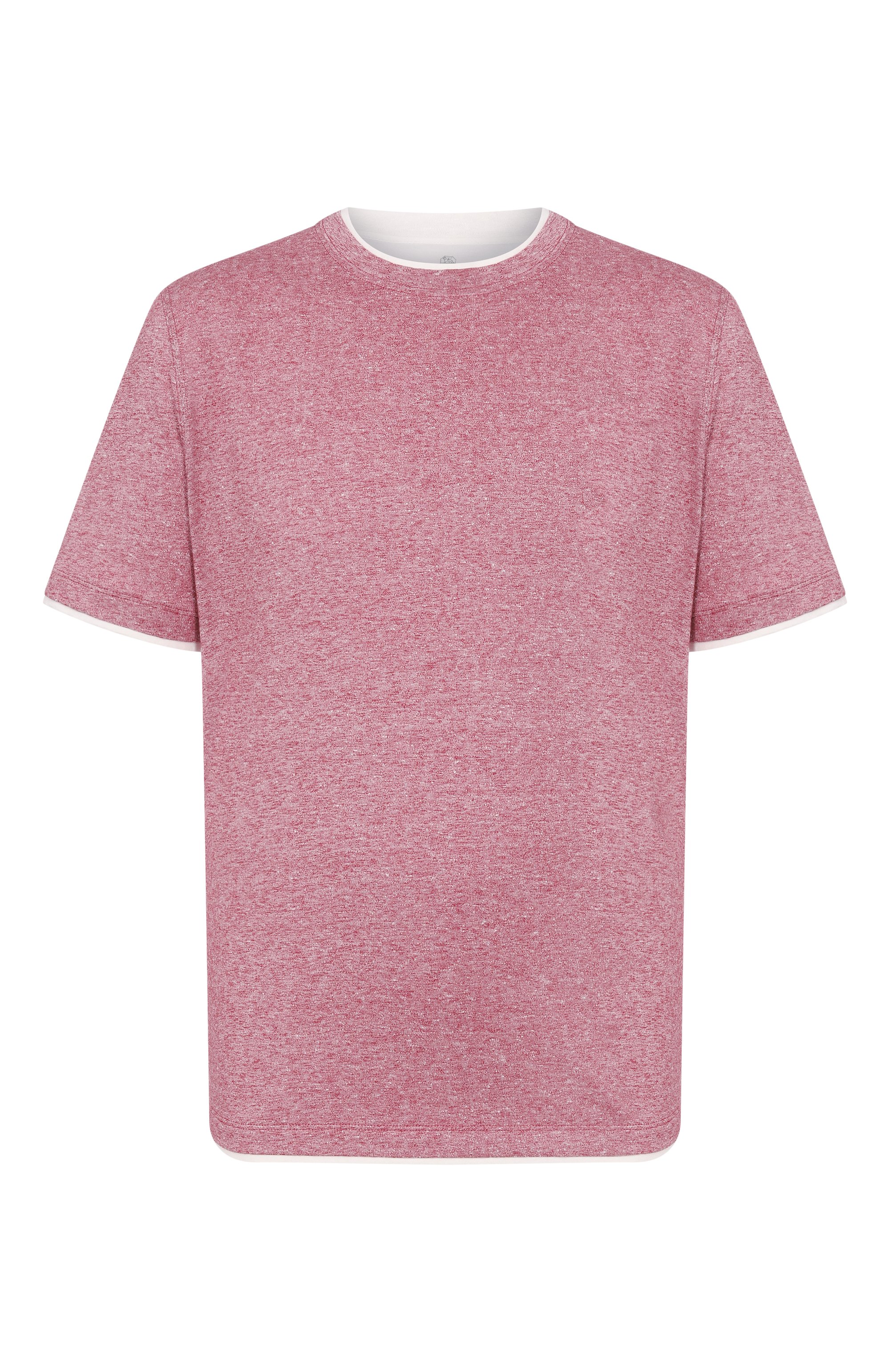 Футболка изо льна и хлопка BRUNELLO CUCINELLI, арт. MW8357427, фото 1