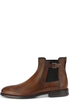 Мужские кожаные челси TOD’S коричневого цвета, арт. XXM0XR0Q660D9C | Фото 3 (Подошва: Плоская; Статус проверки: Проверено, Проверена категория; Мужское Кросс-КТ: Челси-обувь; Материал внутренний: Натуральная кожа; Материал утеплителя: Без утеплителя; Материал внешний: Натуральная кожа)