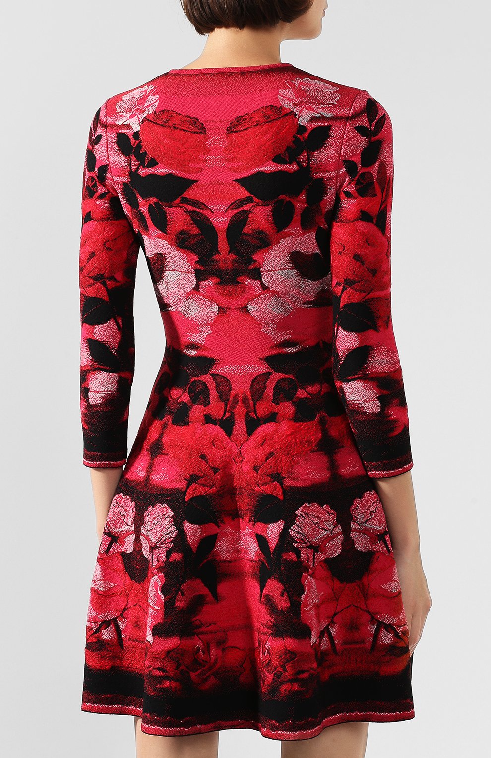 Платье из смеси шелка и вискозы ALEXANDER MCQUEEN, арт. 594986/Q1AJ5, фото 4