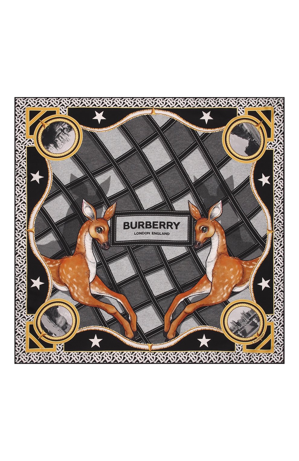 Шелковый платок BURBERRY, арт. 8045220, фото 5