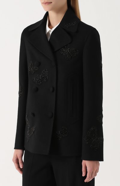 Жакет прямого кроя с вышивкой в виде бабочек VALENTINO, арт. NB2CJ0H5/15E, фото 3