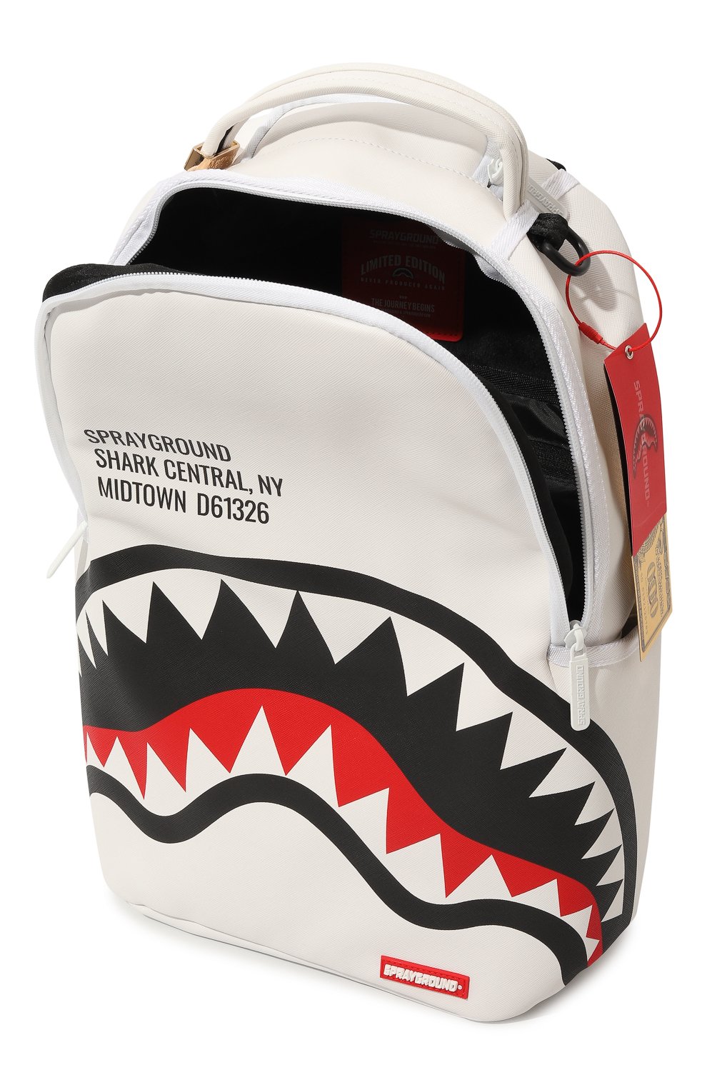 Рюкзак SPRAYGROUND белого цвета по цене 13950 руб., арт. 910B5489NSZ, фото 3 Рюкзак SPRAYGROUND, арт. 910B5489NSZ, фото 3