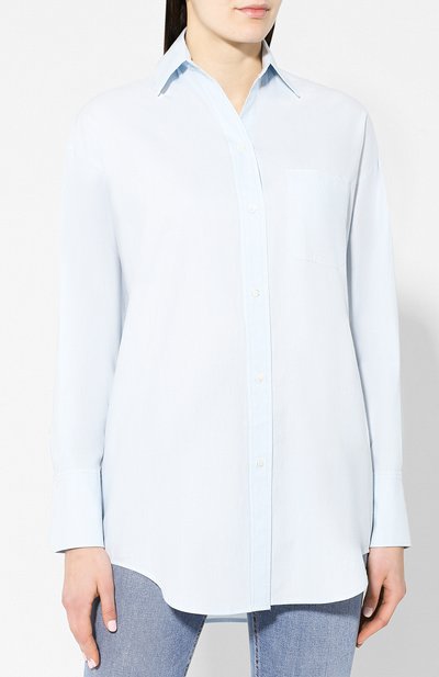 Рубашка из смеси хлопка и шелка VINCE, арт. V549912107, фото 3