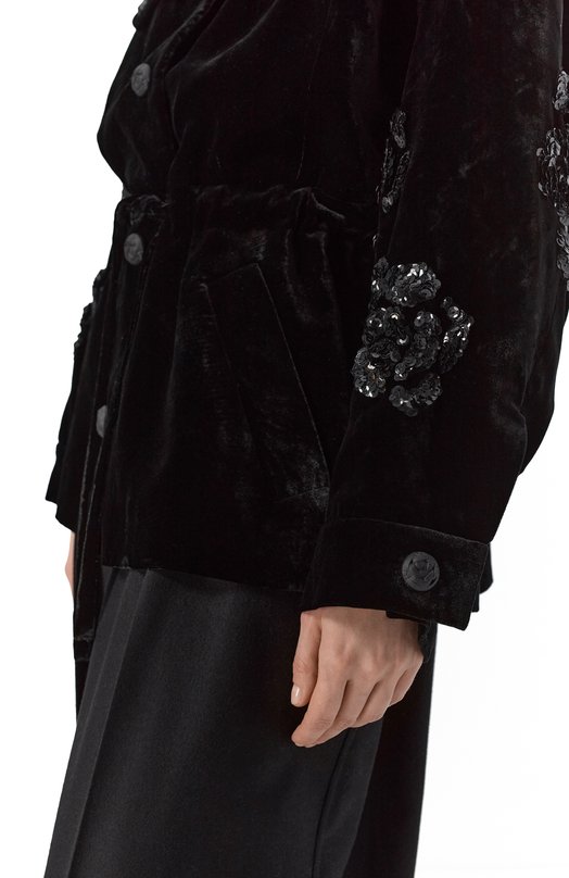Бархатная куртка YANINA T-3001 Чёрный  T-3001 Фото 5
