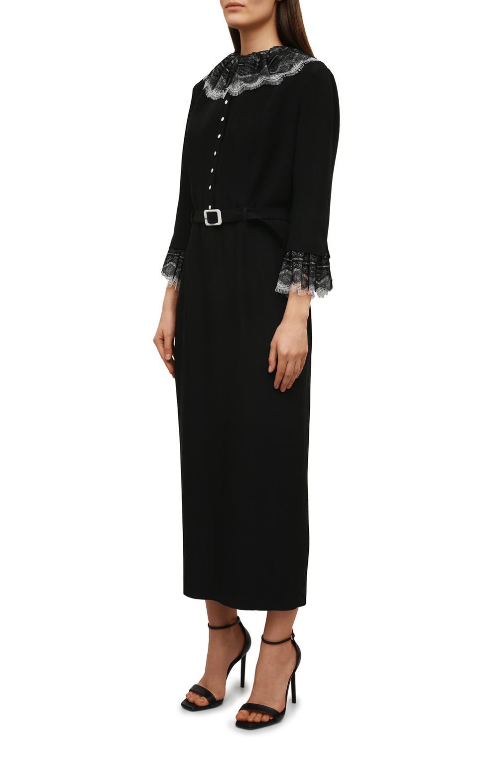 Шелковое платье TEGIN черного цвета по цене 98000 руб., арт. SD2318, фото 3 Шелковое платье TEGIN, арт. SD2318, фото 3