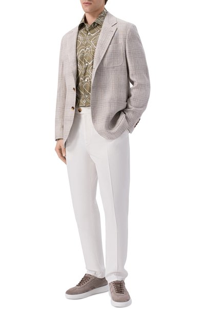 Мужская хлопковая рубашка KITON, арт. UMCNERCH0924808