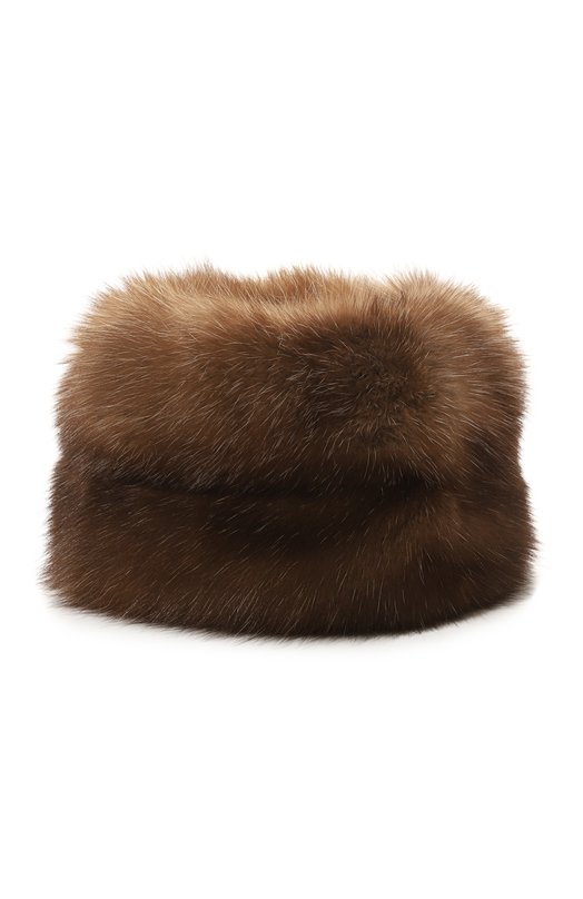 Шапка-кубанка Валерия из меха соболя FurLand 0160912610013100010 Коричневый  0160912610013100010 Фото 3
