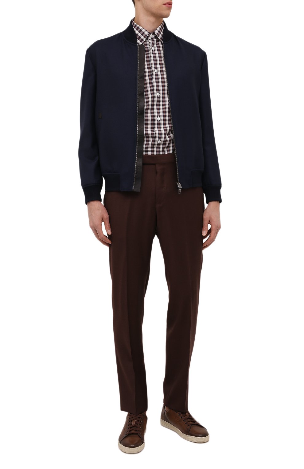 Рубашка из хлопка и льна BRIONI, арт. SCEE0L/P0006, фото 2