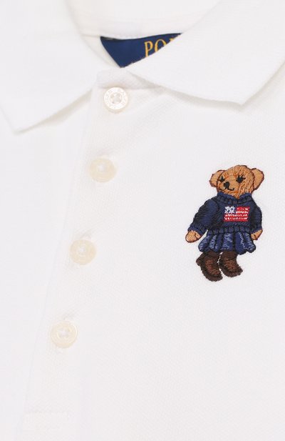 Хлопковое мини-платье прямого кроя с вышивкой POLO RALPH LAUREN, арт. 311687558, фото 3