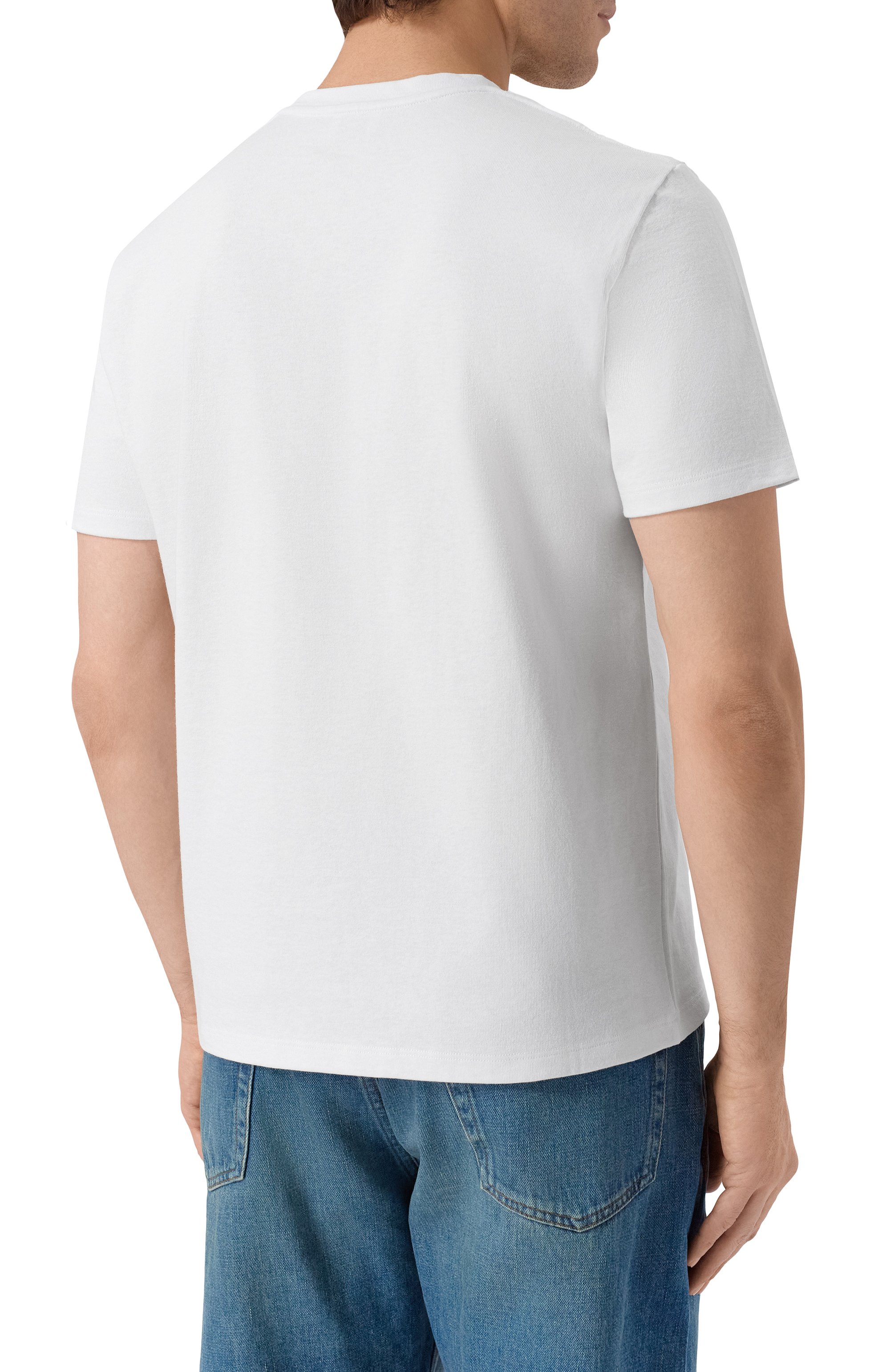 Хлопковая футболка SAINT LAURENT, арт. 841332/Y38AK, фото 4