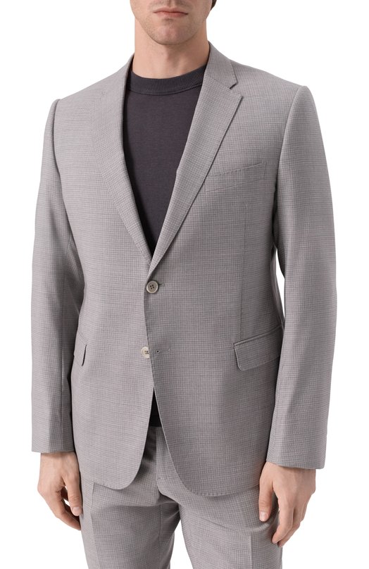 Шерстяной пиджак Emporio Armani EM002044/TE14083 Серый  EM002044/TE14083 Фото 4