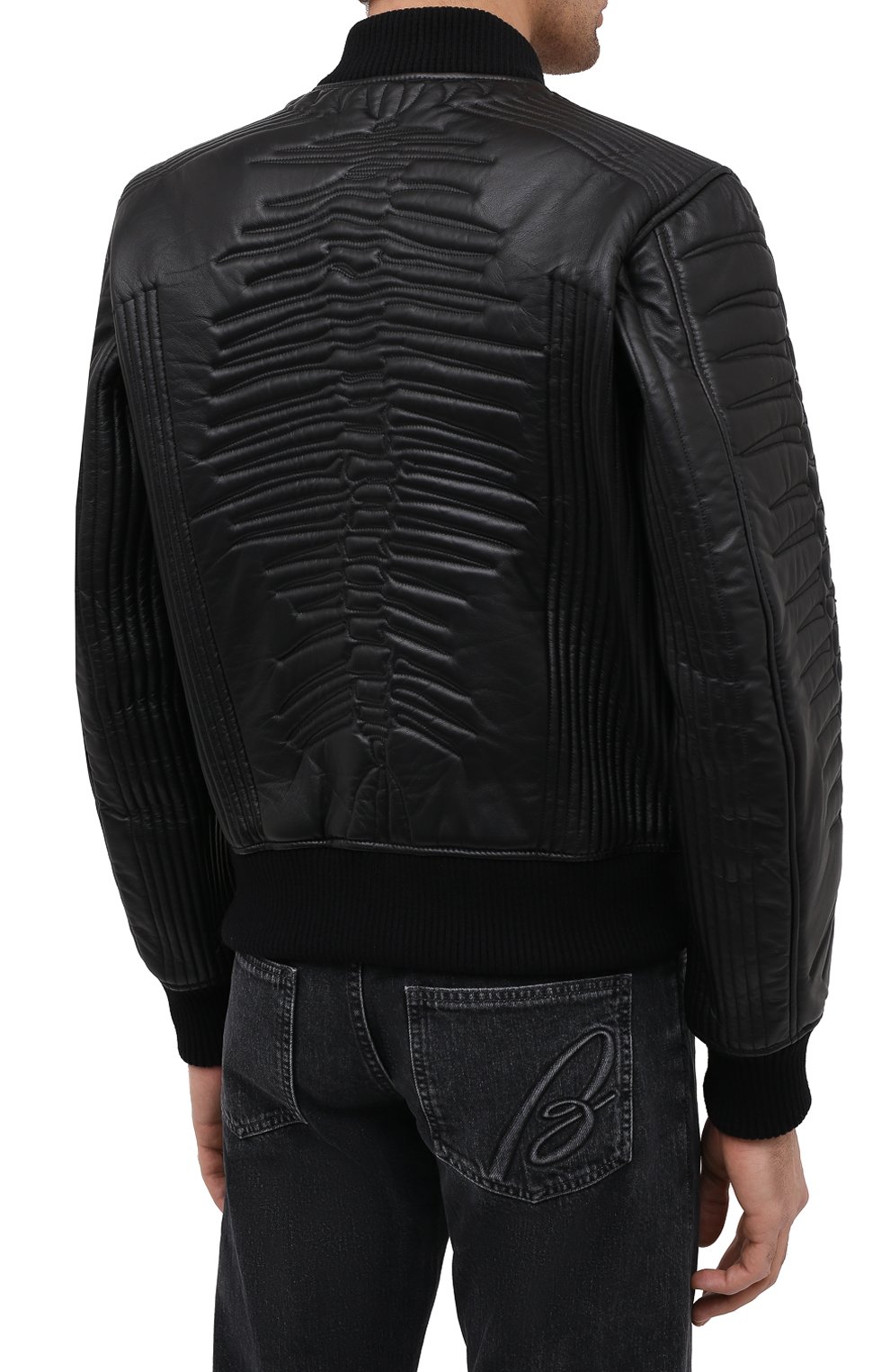Кожаный бомбер DIESEL, арт. A01956/0BDAD, фото 4
