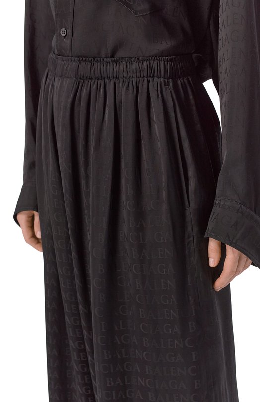 Брюки из вискозы Balenciaga 850696/TT054 Чёрный  850696/TT054 Фото 5