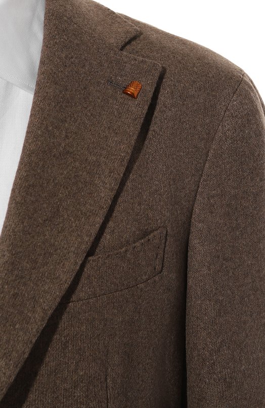 Кашемировый пиджак Sartoria Latorre JD74/JG158 Коричневый  JD74/JG158 Фото 7