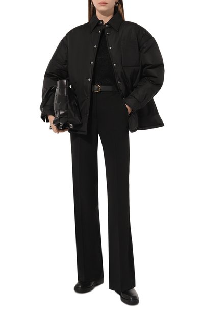 Шерстяные брюки P.A.R.O.S.H. черного цвета по цене 47800 руб., арт. D230414, фото 2 Шерстяные брюки P.A.R.O.S.H., арт. D230414, фото 2