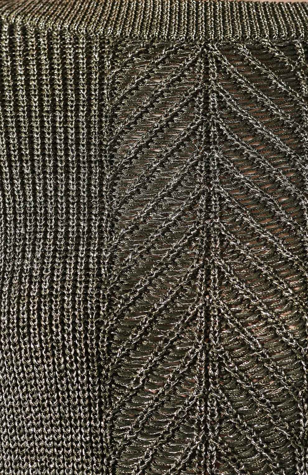 Свитер из смеси вискозы и хлопка BALMAIN хаки цвета по цене 106500 руб., арт. TF13352/K052, фото 5 Свитер из смеси вискозы и хлопка BALMAIN, арт. TF13352/K052, фото 5
