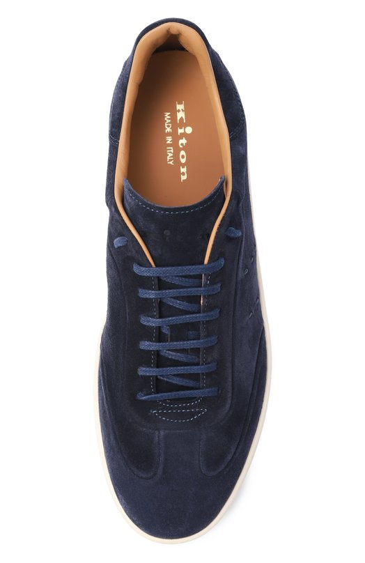 Замшевые кеды Kiton USSA415N0127902 Синий  USSA415N0127902 Фото 5