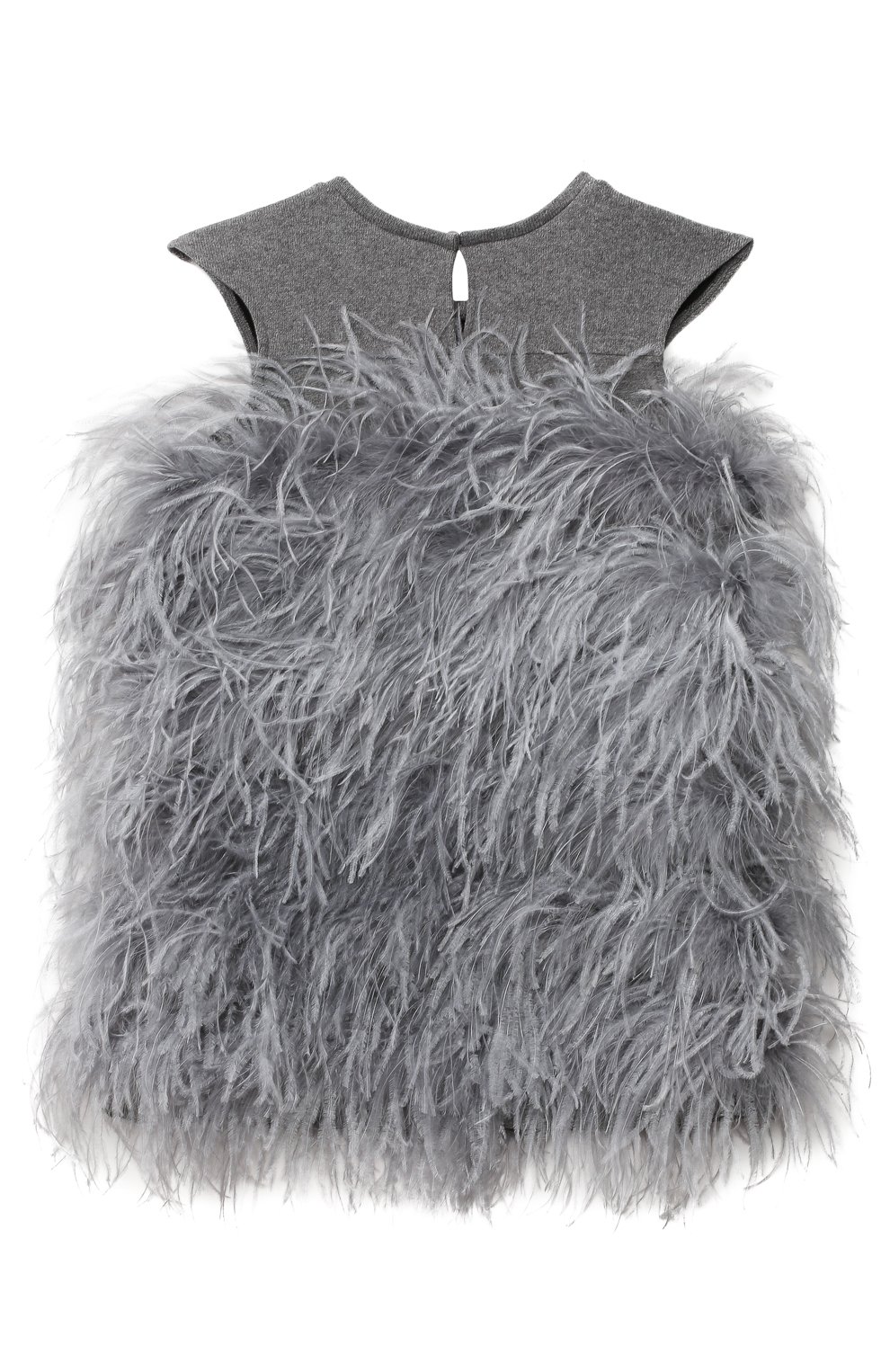 Хлопковое платье с перьями страуса DOUUOD, арт. 20I/U/JR/AB20/1237/10A-14A, фото 2