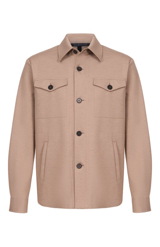 Хлопковая куртка-рубашка Harris Wharf London CH9320PPQ/PPQ Бежевый CH9320PPQ/PPQ