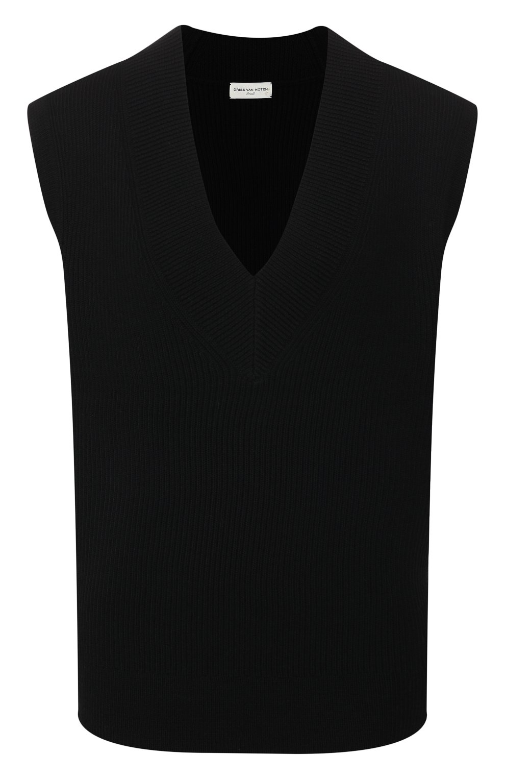 Шерстяной жилет DRIES VAN NOTEN черного цвета по цене 34150 руб., арт. 192-11266-8702, фото 1 Шерстяной жилет DRIES VAN NOTEN, арт. 192-11266-8702, фото 1