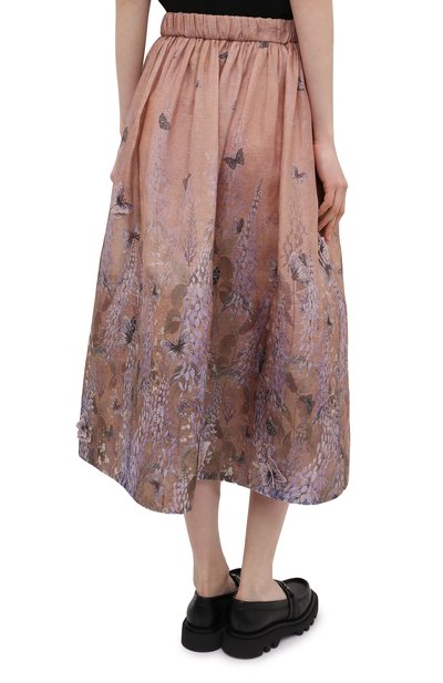 Юбка изо льна и шелка ZIMMERMANN, арт. 1063SLMI, фото 4